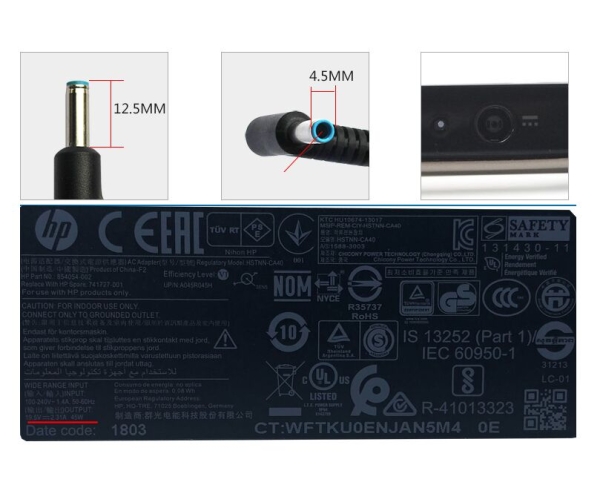19.5V 2.31A 45W Netzteil für HP EliteBook 830 G6 6XD23EA + Frei Ladekabel 19.5V 2.31A 45W Netzteil für HP EliteBook 830 G6 6XD23EA + Frei Ladekabel