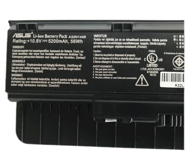 Original 5200mAh 56Wh Akku für Asus N751JM-1D Original 5200mAh 56Wh Akku für Asus N751JM-1D