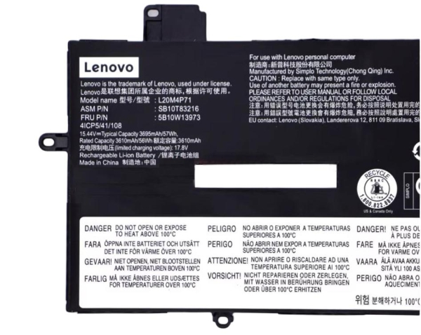Original 3695mAh 57Wh Lenovo 21HM002PRK 21HM002PRT 21HM002PSC Akku Original 3695mAh 57Wh Lenovo 21HM002PRK 21HM002PRT 21HM002PSC Akku