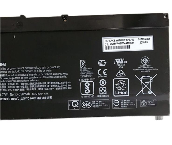 70.07Wh 4550mAh Akku für HP Pavilion Power 15-cb005ne 15-cb005ng 70.07Wh 4550mAh Akku für HP Pavilion Power 15-cb005ne 15-cb005ng
