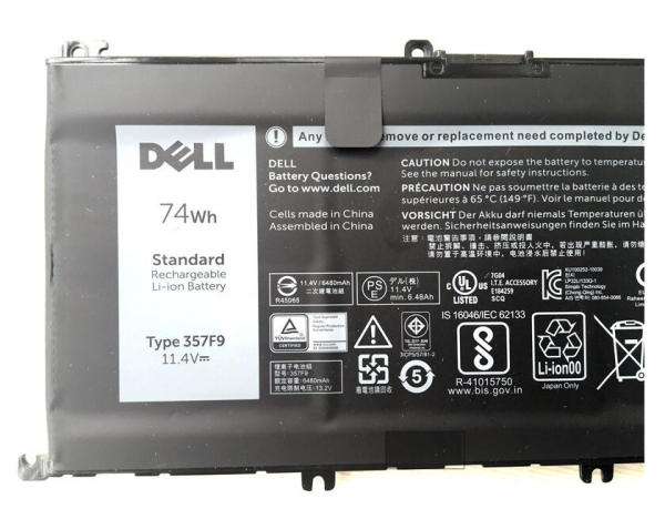 Original 6 Zellen 6400mAh 74Wh Akku Für Dell Inspiron 15 5576 P57F004 Original 6 Zellen 6400mAh 74Wh Akku Für Dell Inspiron 15 5576 P57F004