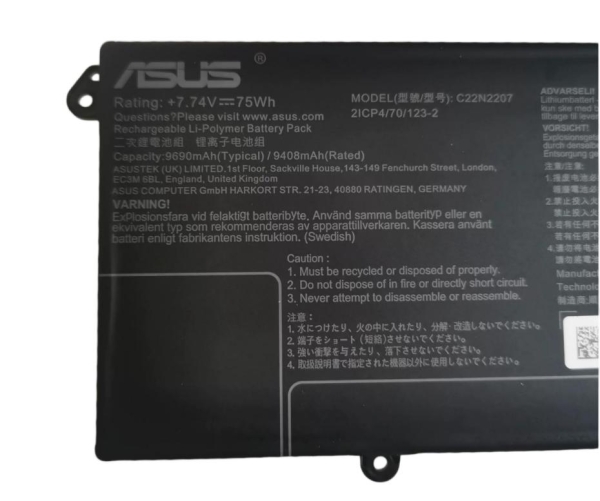 Original 9690mAh 75Wh Asus Vivobook S15 K5504V Akku Original 9690mAh 75Wh Asus Vivobook S15 K5504V Akku