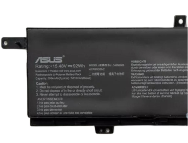 Original 8-Zellen 5984mAh 92Wh Asus 0B200-03840000 Akku Original 8-Zellen 5984mAh 92Wh Asus 0B200-03840000 Akku