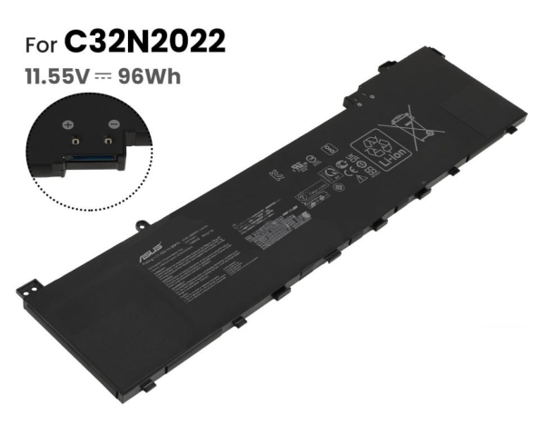 Original 6 Zellen 8230mAh 96Wh Asus VivoBook Pro 16X-M7600QE Akku Original 6 Zellen 8230mAh 96Wh Asus VivoBook Pro 16X-M7600QE Akku