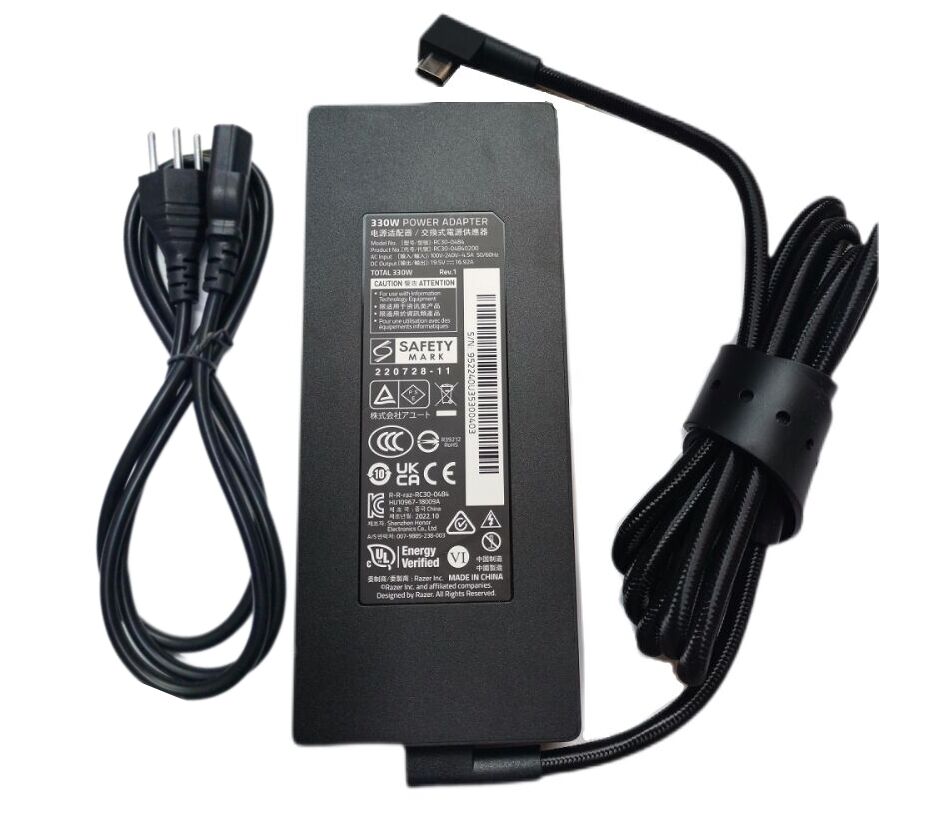 Original 330W 19.5V 16.92A Razer Blade 18 i9 13950HX Netzteil + Frei Ladekabel