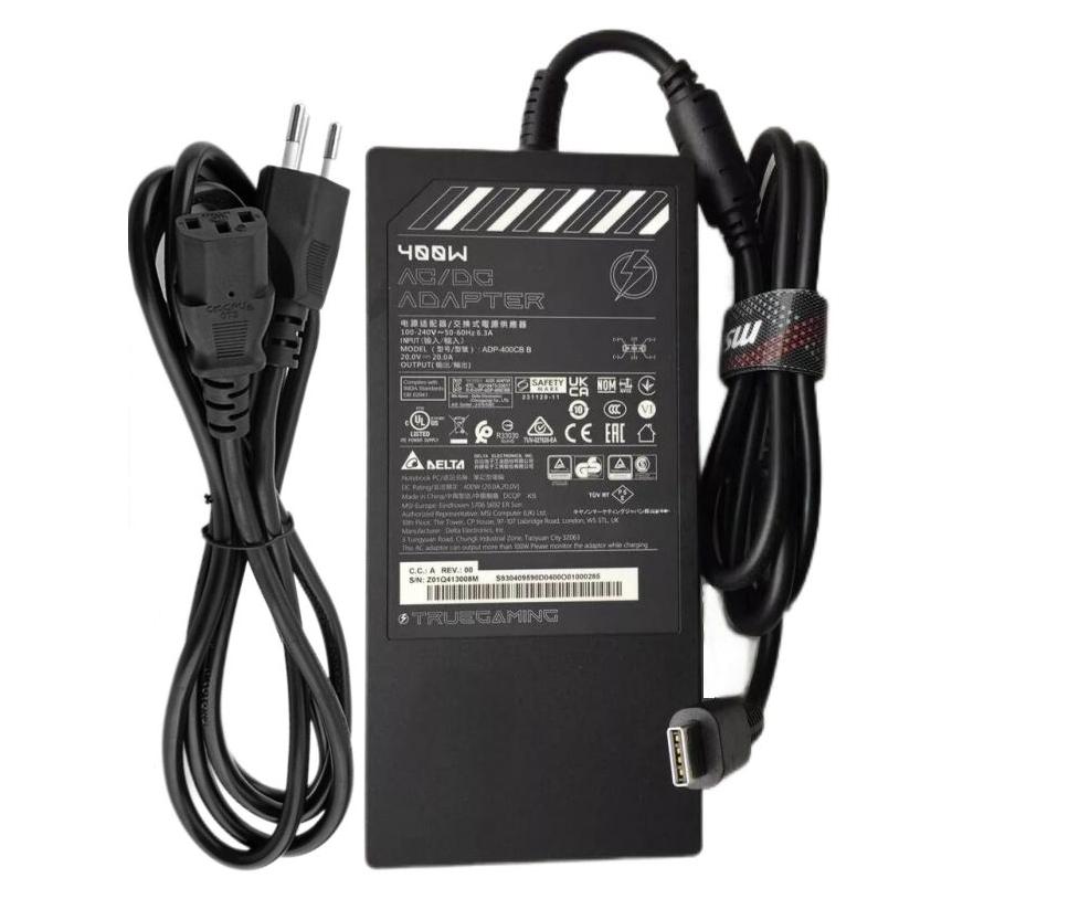 Original 20V 20A 400W MSI Raider GE77HX 12UHS-050FR Netzteil Ladegerät + Ladekabel