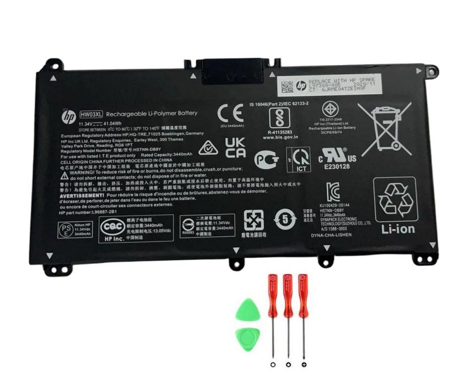 Original 3440mAh 41.04Wh Akku für HP Pavilion 15-eg2020nk 15-eg2024TX Original 3440mAh 41.04Wh Akku für HP Pavilion 15-eg2020nk 15-eg2024TX