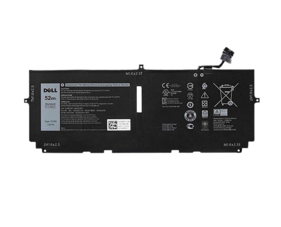 Original 6500mAh 52Wh Akku für Dell XPS 13 9300 i7-1065G7