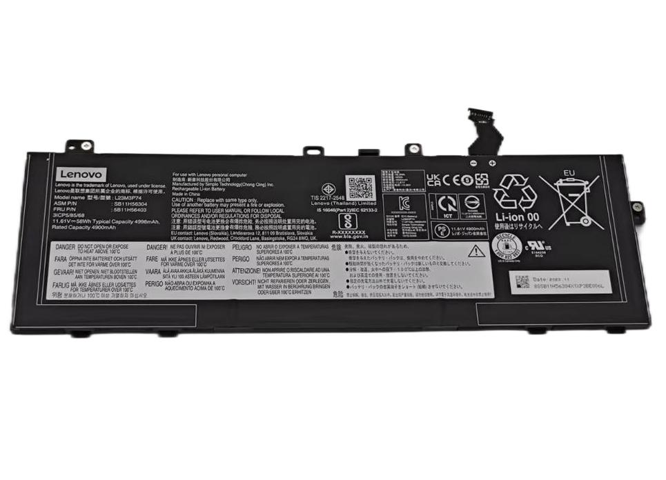 Original 4998mAh 58Wh Akku für Lenovo L23M3P75