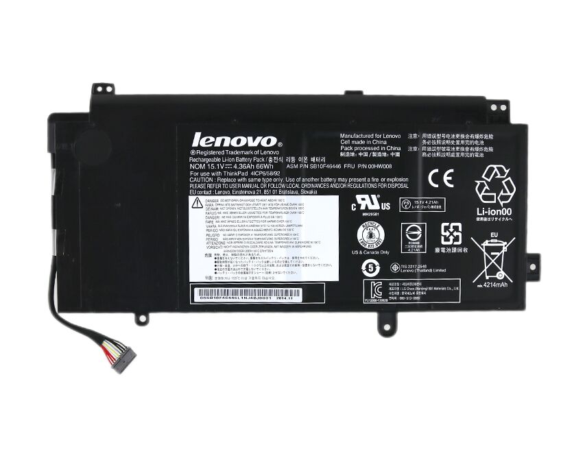 Original 4360mAh 66Wh Akku für Lenovo 00HW008 41CP6/58/92