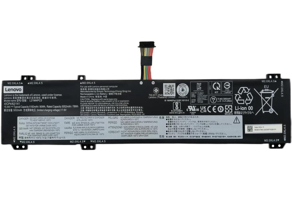 Original 5182mAh 80Wh Akku für Lenovo Legion 7 16IAX7 82TD0009RK
